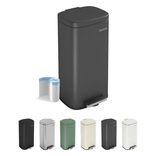 Pattumiera inox pedale da - inox,