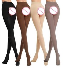 Collant in velluto colore caffè 120D con cavallo aperto leggings primavera autu