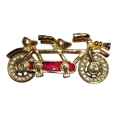 Spilla bici tandem smaltata