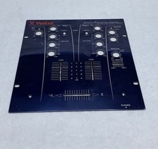 Vestax Mixer DJ PCV-002 piastra frontale blu usato con leggeri segni di usura.