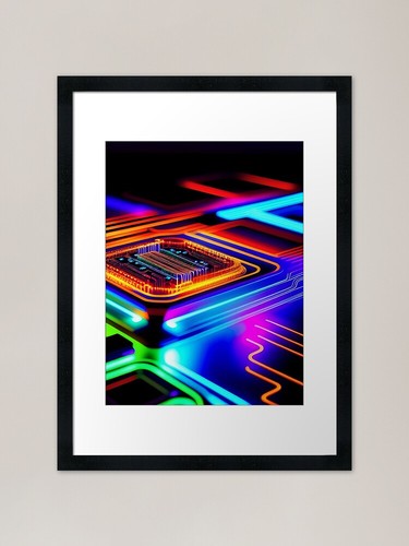 Computer circuit abstract art - circuit,