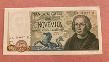 BANCONOTA 5000 LIRE COLOMBO II TIPO 11 APRILE 1973 QUASI FDS
