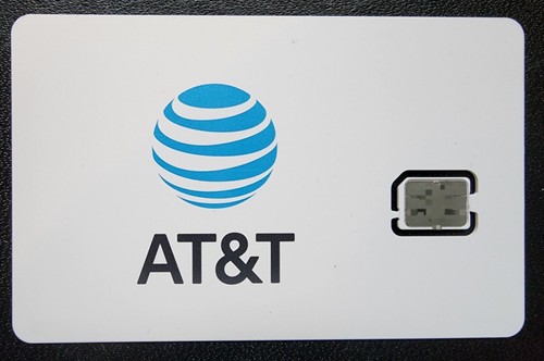 Scheda sim att samsung - scheda, at&t