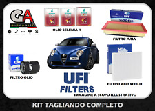 Kit tagliando Alfa Mito 1.4 51 57 KW 69 78 cv Filtri UFI 3l Olio Selenia K 5w40