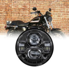 Inserto faro led 5-3/4" nero