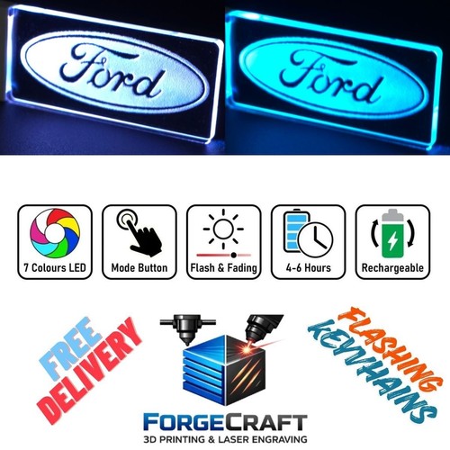 Ford led light keyring - led,