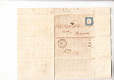 ITALIA Sardegna 1860 lettera