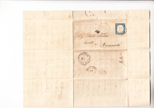Italia sardegna 1860 - italia, lettera