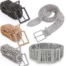 Cintura Larga In Strass Con