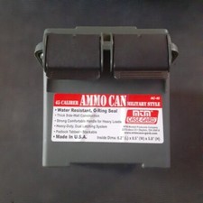 Bidone munizioni MTM AC45 (calibro 45), verde bosco nuovo 6,2"x8,5"x5,8"