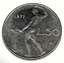 # C4365  ITALY   COIN,    50