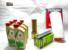 KIT TAGLIANDO BMW SERIE 3 318D 320D 330 E90 E91 E92 E93 6L CASTROL 5W30 + FILTRI