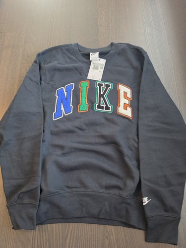 Felpa nera nike college - felpa, con
