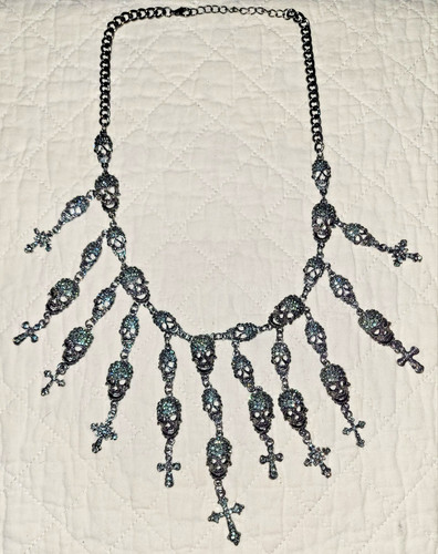 Collana con teschio cascata - con, a