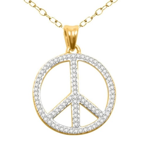 Segno pace ciondolo collana - pace,