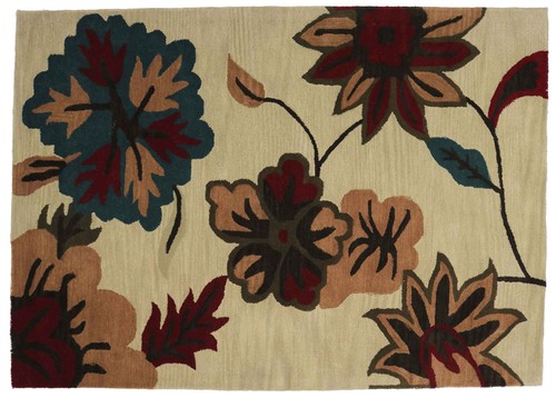 Tappeto fiore fatto mano - tappeto,