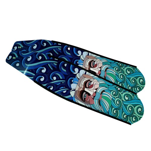 Diver neptune blue carbon - blue,