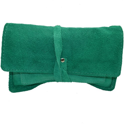 Borsa girevole pelle verde - in,