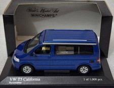 Volkswagen VW T5 California Camper 2004 Blu Met 1:43 Minichamps 400052270 (10)