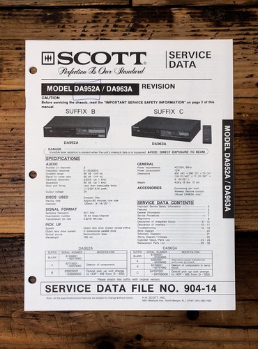 Scott da952a da963a lettore - scott,