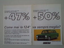 advertising Pubblicità 1973 FIAT 124 BERLINA 1200