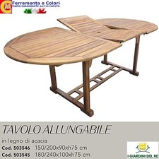 Tavolo Allungabile da Giardino