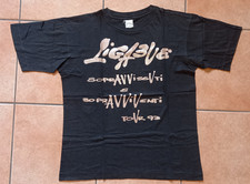 T-shirt Maglia LUCIANO LIGABUE Tour 1993 Taglia XL Nera Merchandising