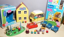 Bellissimo grande set Peppa pig  casa camper auto scuola giochi 17 personaggi