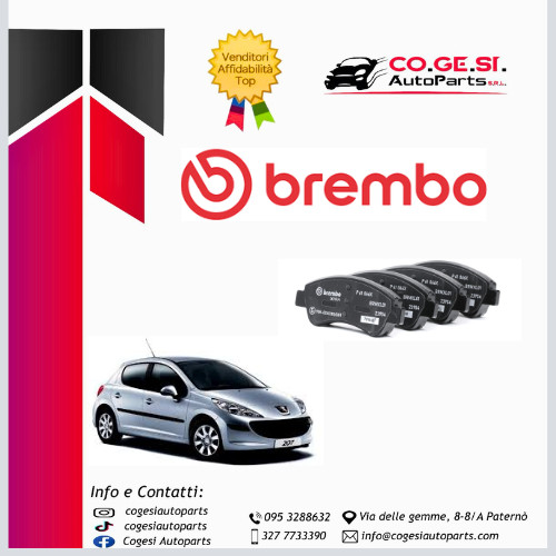Pastiglie anteriori brembo - pastiglie,