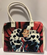 Borsa passeggio due manici vernice Crudelia Demon - Bianca