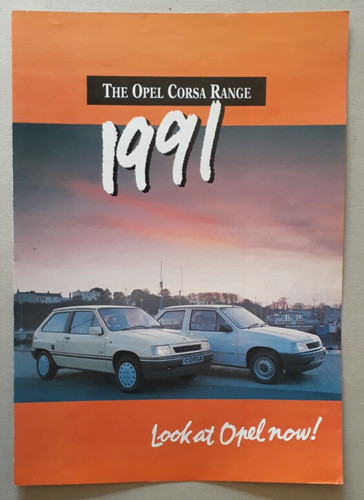Opel corsa range brochure - range, 1991