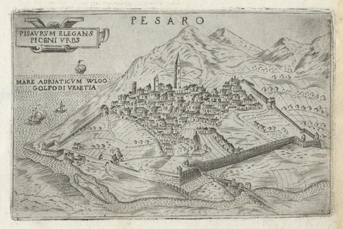 Mappa antica pesaro - antica, "pesaro"