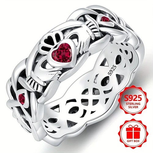 Anello fascia cuore argento - fascia,