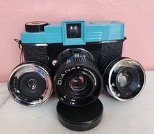 Pacchetto fotocamera Lomography Diana F+ obiettivo in vetro 75 mm obiettivo largo 55 mm, obiettivo standard