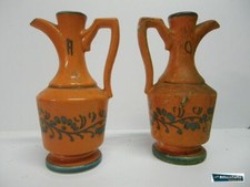 H 501 CONTENITORI OLIO E ACETO IN CERAMICA DECORATI