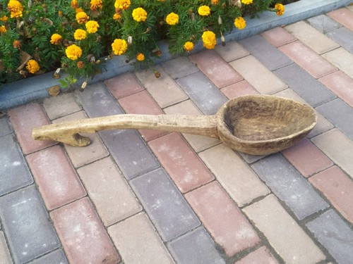 Antico cucchiaio grande - , in