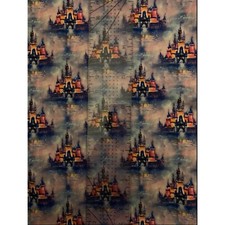 Bicchiere 9x14 100% Cotone Tessuto Taglio - Acquerello Ispirato Castelli Tessuto