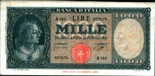 29677) 1000 LIRE ITALIA ORNATA DI PERLE DECR 25 SERTTEMBRE 1961-FDS