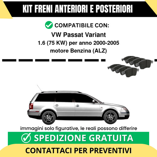 Pastiglie freno ant post - freno, vw