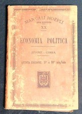 ECONOMIA POLITICA JEVONS WILLIAM STANLEY - COSSA HOEPLI 1904 MANUALI HOEPLI