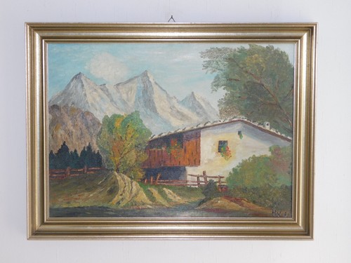 Dipinto paesaggio montano - dipinto,
