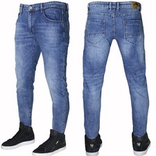 Jeans uomo Denim blu pantaloni