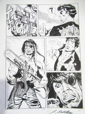 DYLAN DOG #48 HORROR PARADISE CLAUDIO CASTELLINI JOHN RAMBO ORIGINAL ART FIRMATA