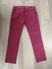 Pantalon chino bordeaux coton