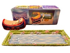 Set snack in ceramica 3 pezzi