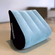 CUSCINO A CUNEO GONFIABILE ORTOPEDICO PER GAMBE E SCHIENA LETTO PORTATILE