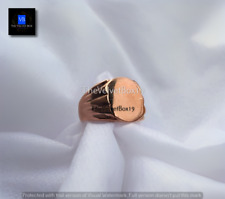 Anello regalo in rame massiccio puro sigillo fuso per uomo donna fascia unise...
