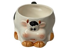 TAZZA IN CERAMICA MUCCA  COLAZIONE CEREALI LATTE THE CM 8,5X11 CON MANICO CM 18