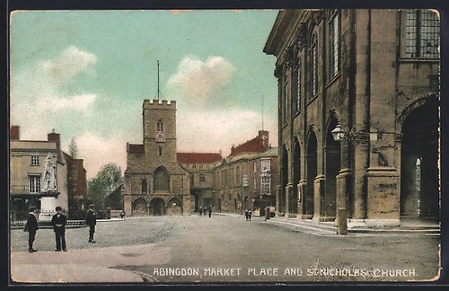 Abingdon market place - market,