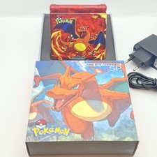 NINTENDO GAME BOY ADVANCE SP - IPS V4 - POKÉMON CHARIZARD HOLO - MENÙ OSD- NUOVO